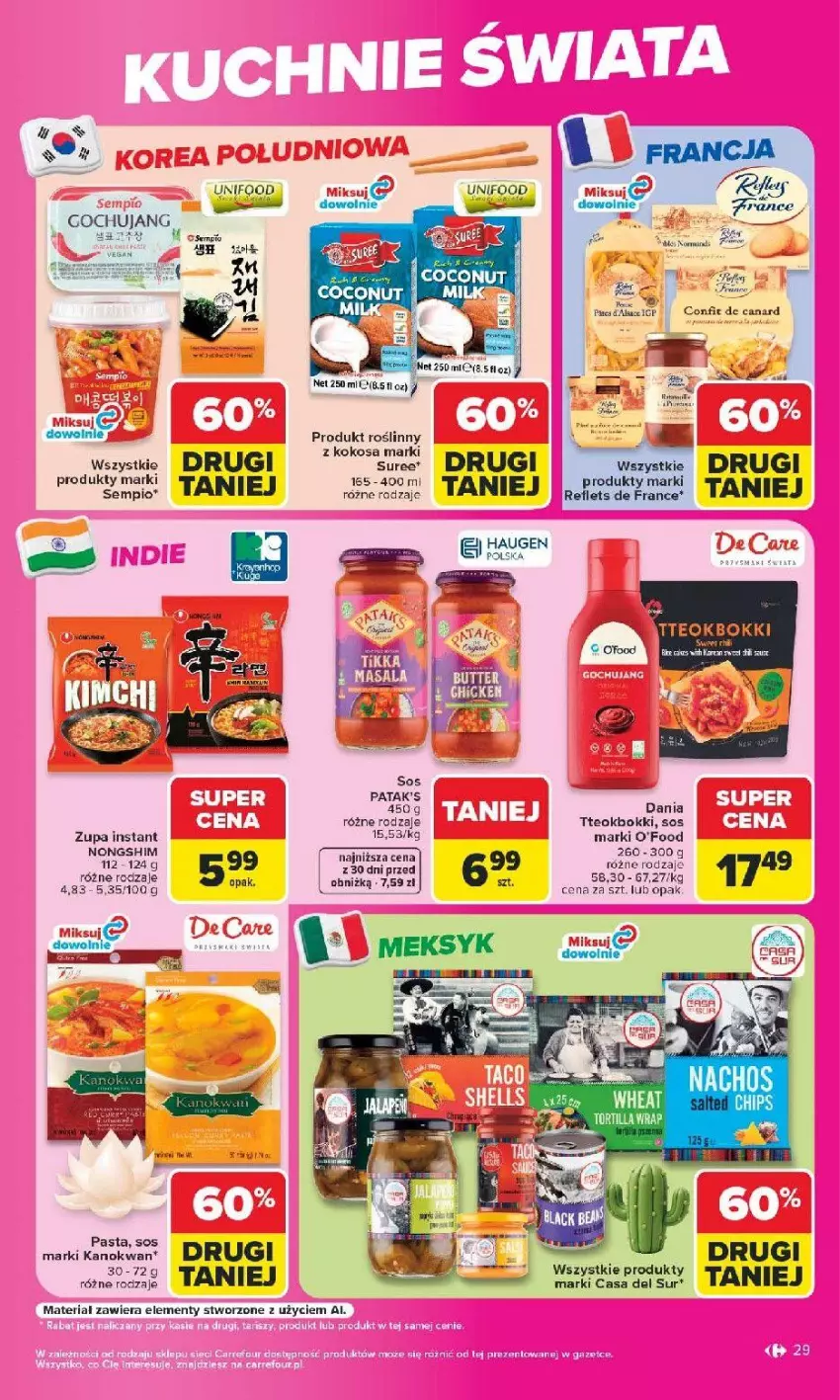 Gazetka promocyjna Carrefour - Gazetka Carrefour Białystok w SUMIE Zmieniliśmy się dla Ciebie - ważna 24.08 do 30.08.2026 - strona 29 - produkty: Fa, Kokos, Ser, Sos, Zupa