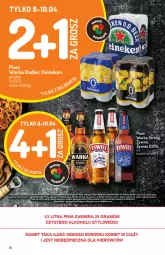 Gazetka promocyjna Delikatesy Centrum - Gazetka Delikatesy Centrum - Gazetka - ważna od 14.04 do 14.04.2021 - strona 24 - produkty: Piwa, Piwo, Piec, Koc, Gra, Heineken, Warka, Dres, Radler