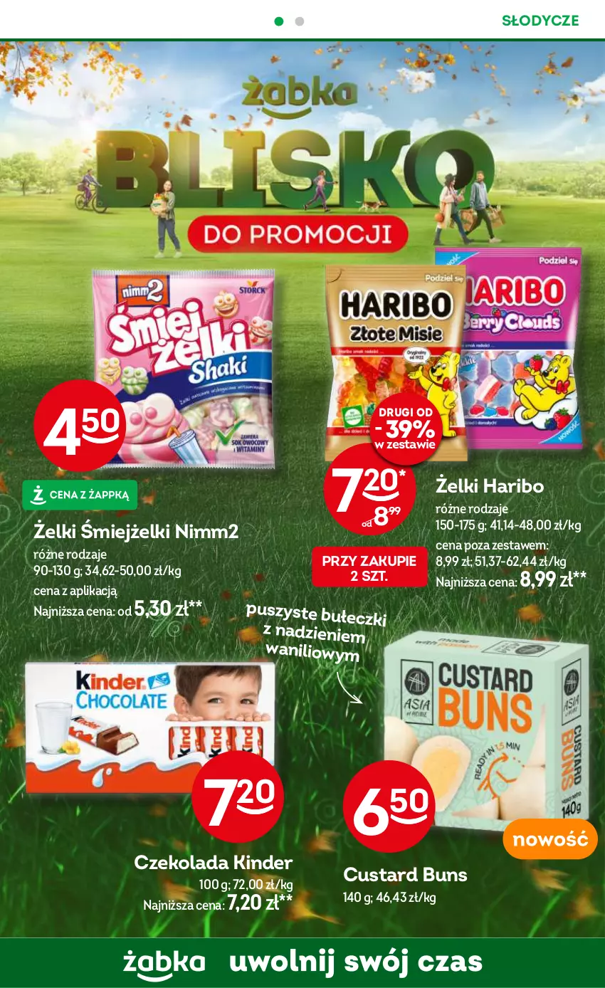 Gazetka promocyjna Żabka - ważna 09.10 do 22.10.2024 - strona 32 - produkty: Czekolada, Haribo, Kinder, Nimm2