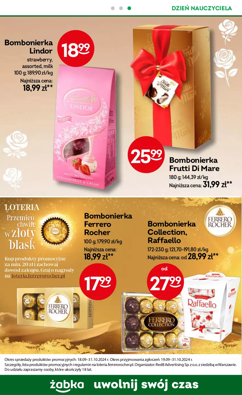 Gazetka promocyjna Żabka - ważna 09.10 do 22.10.2024 - strona 36 - produkty: Fa, Ferrero, Ferrero Rocher, Gra, Lindor, Raffaello