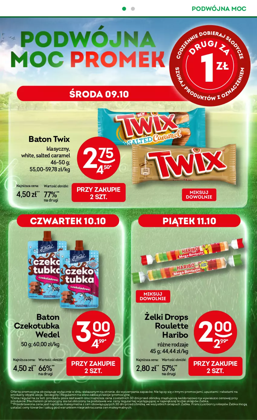 Gazetka promocyjna Żabka - ważna 09.10 do 22.10.2024 - strona 4 - produkty: Baton, Haribo, Twix