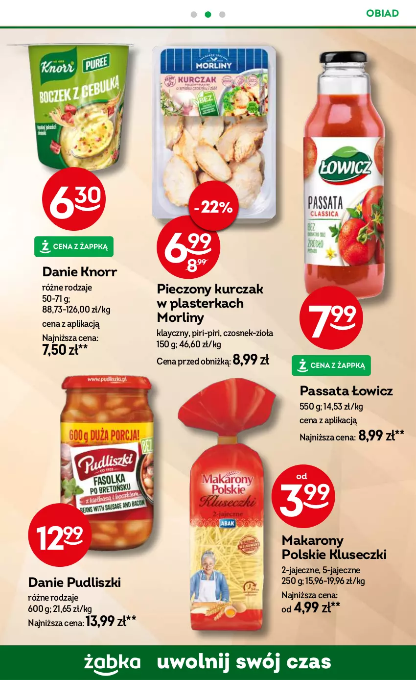 Gazetka promocyjna Żabka - ważna 09.10 do 22.10.2024 - strona 59 - produkty: Czosnek, Knorr, Kurczak, Makaron, Morliny, Piec, Pudliszki