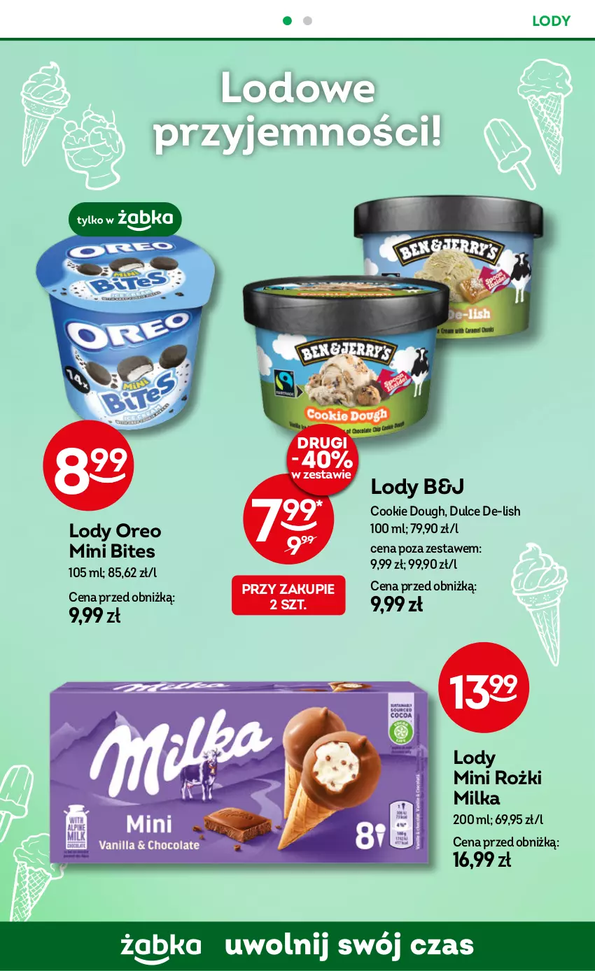 Gazetka promocyjna Żabka - ważna 09.10 do 22.10.2024 - strona 62 - produkty: Lody, Milka, Oreo