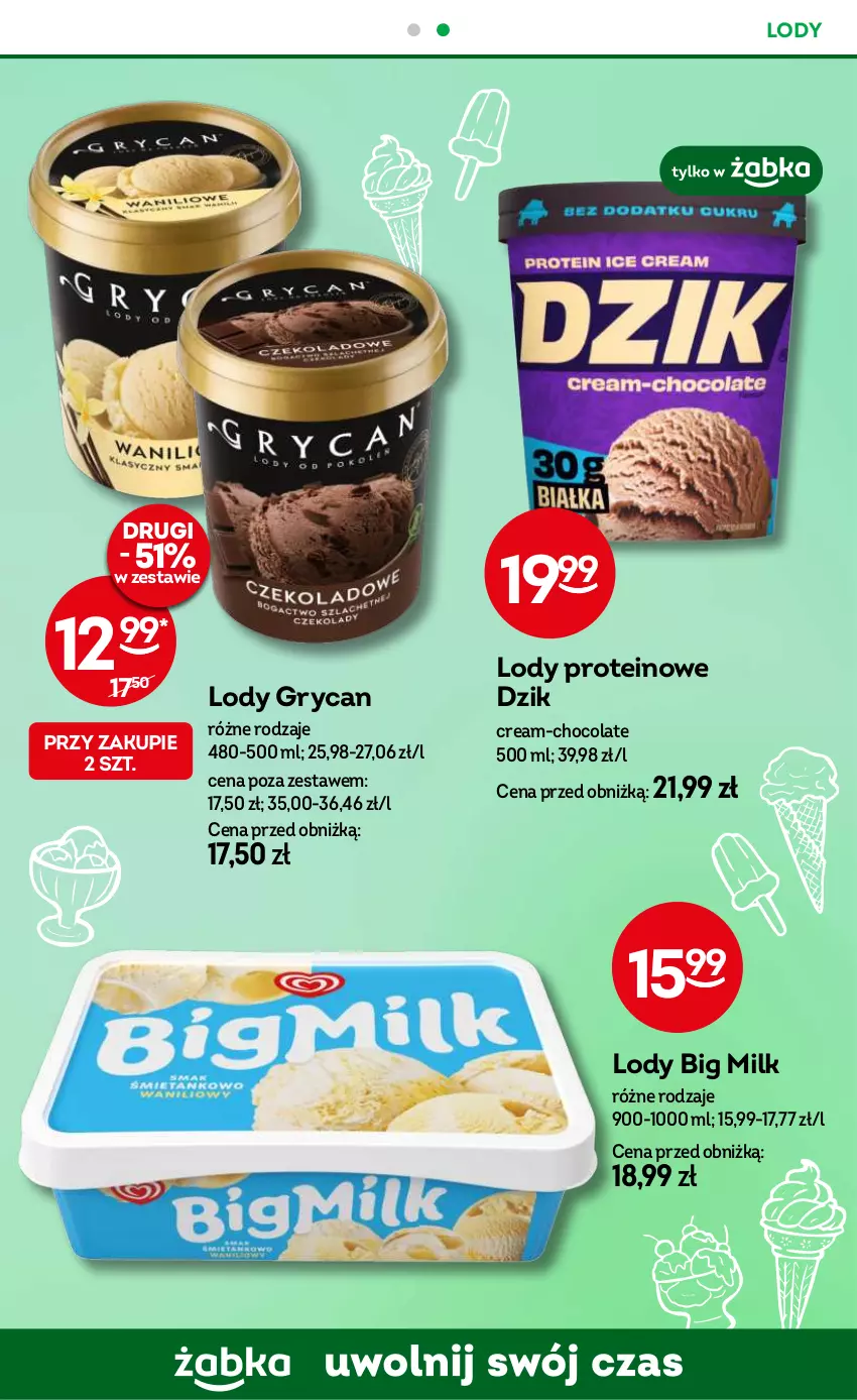 Gazetka promocyjna Żabka - ważna 09.10 do 22.10.2024 - strona 63 - produkty: Big Milk, Gry, Lody