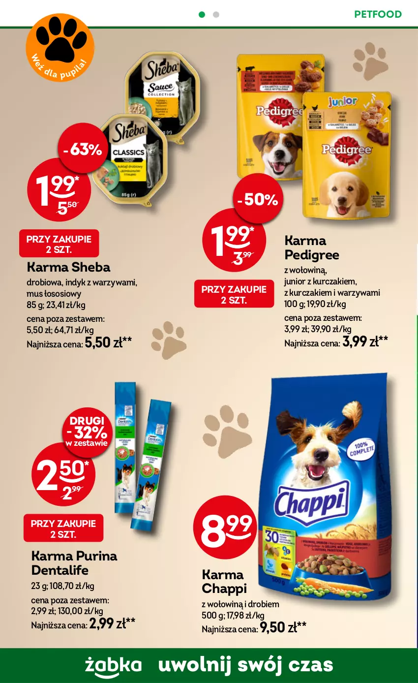 Gazetka promocyjna Żabka - ważna 09.10 do 22.10.2024 - strona 66 - produkty: Chappi, Kurczak, Mus, Pedigree, Pur, Purina, Sheba, Sos, Warzywa