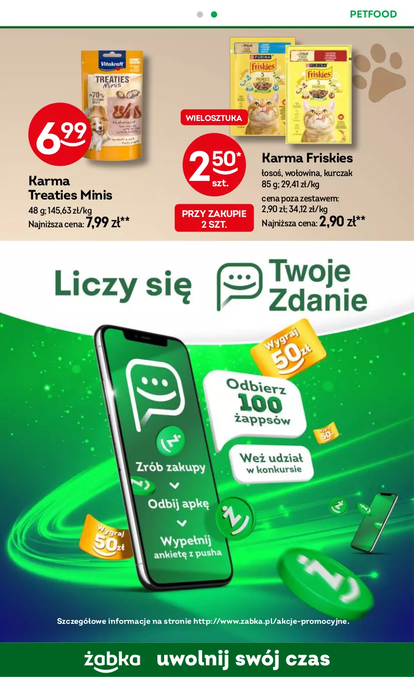 Gazetka promocyjna Żabka - ważna 09.10 do 22.10.2024 - strona 67 - produkty: Friskies, Kurczak, Wołowina