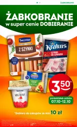 Gazetka promocyjna Żabka - Gazetka - ważna od 22.10 do 22.10.2024 - strona 12 - produkty: Ser topiony, Krakus, Top, Ser, Gra, Jogurt, Parówki, Parówki z szynki, Tran, Szynka, Tarczyński, Bakoma, Hochland, Gouda, Granola