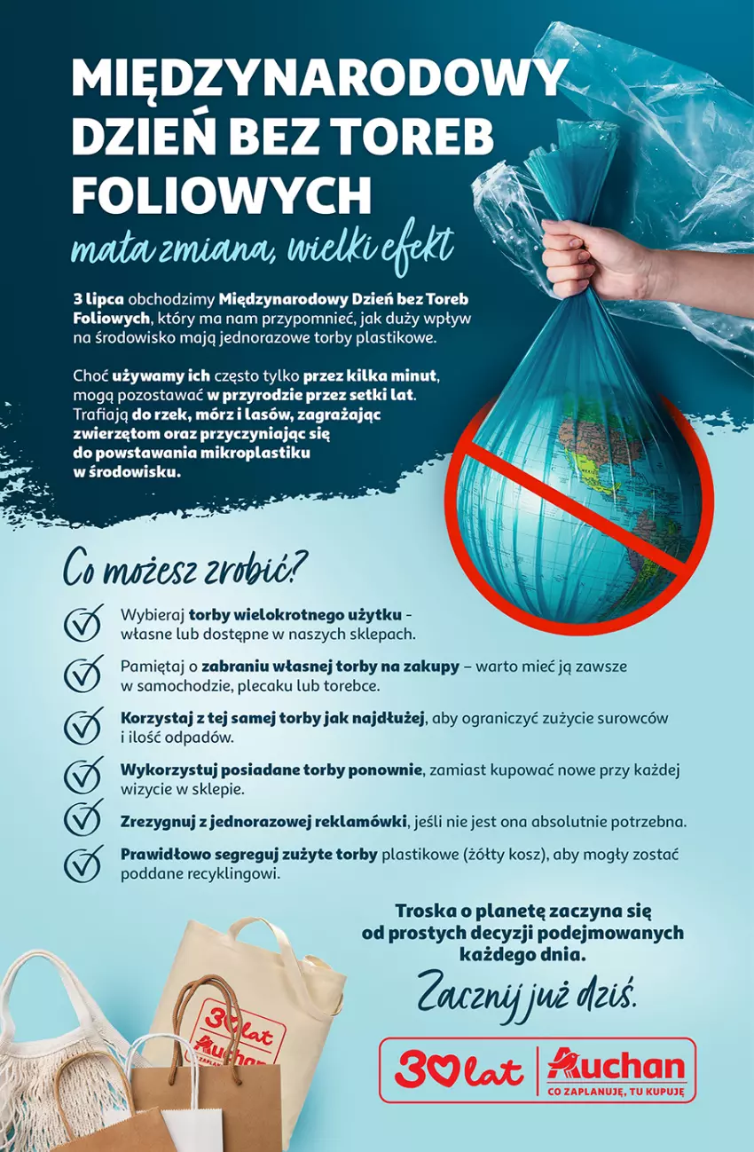 Gazetka promocyjna Auchan - 30 Lat Hipermarket - ważna 02.07 do 08.07.2026 - strona 40 - produkty: Absolut, Gra, Kosz, LANA, Mięta, Plecak