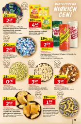 Gazetka promocyjna Auchan - 30 Lat Hipermarket - Gazetka - ważna od 08.07 do 08.07.2026 - strona 21 - produkty: Ciastka, Lajkonik, Cukier, Dr Gerard, Cukierki czekoladowe, Bajgle, Schweppes, Napój gazowany, Cukierki, Napój, Mieszanka bakaliowa, Krakersy, Brownie, Kokos