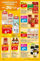 Gazetka promocyjna Auchan - 30 Lat Hipermarket - Gazetka - ważna od 08.07 do 08.07.2026 - strona 24 - produkty: Ketchup, Koncentrat pomidorowy, Makaron, Inka, Oliwki, Napój roślinny, Tran, Pudliszki, Oliwki czarne, Napój, Fa