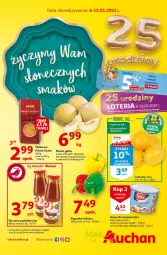 Gazetka promocyjna Auchan - 25 Urodziny #3 Moje Auchan - Gazetka - ważna od 13.05 do 13.05.2021 - strona 1 - produkty: Makaron, Sok, Orzeszki, Papryka, Cytryny, Felix, Orzeszki ziemne, Melon