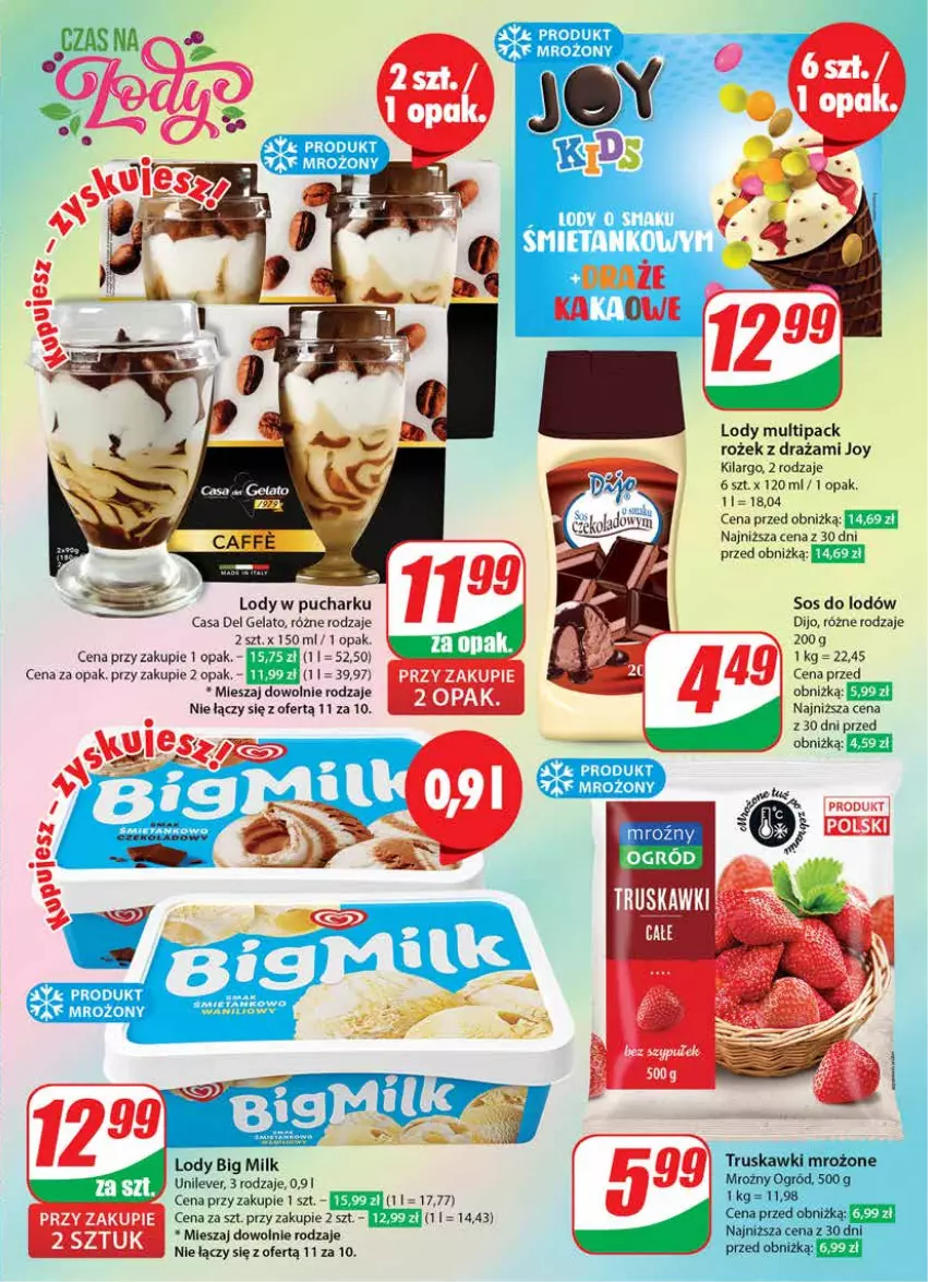 Gazetka promocyjna Dino - Gazetka 37 / 2024 - ważna 11.09 do 17.09.2024 - strona 27 - produkty: Big Milk, Lody, Ogród, Sos, Truskawki