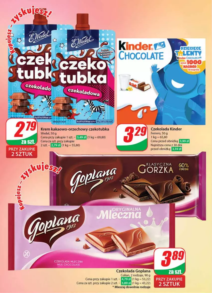 Gazetka promocyjna Dino - Gazetka 37 / 2024 - ważna 11.09 do 17.09.2024 - strona 6 - produkty: Czekolada, Ferrero, Goplana, Kakao, Kinder, LANA