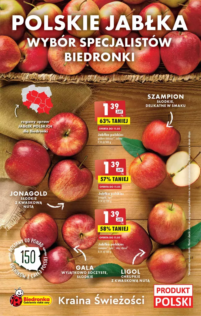 Gazetka promocyjna Biedronka - W tym tygodniu  PN - ważna 09.05 do 14.05.2022 - strona 9 - produkty: Chrupki, Gala, Jabłka, Ligol, Szampion