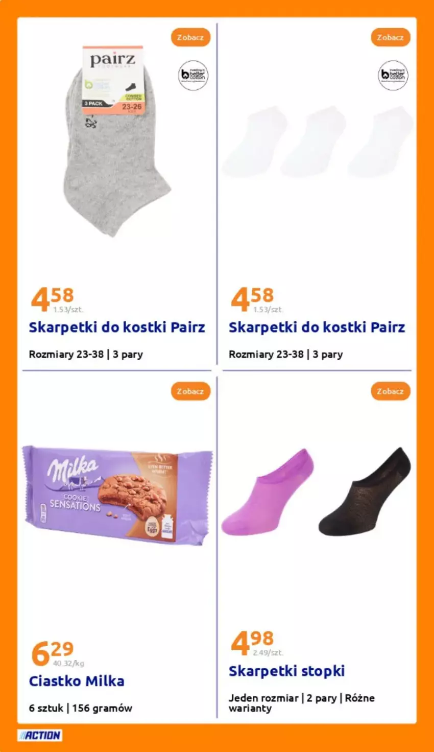 Gazetka promocyjna Action - ważna 19.03 do 25.03.2025 - strona 10 - produkty: Gra, Karp, Milka, Skarpetki, Top