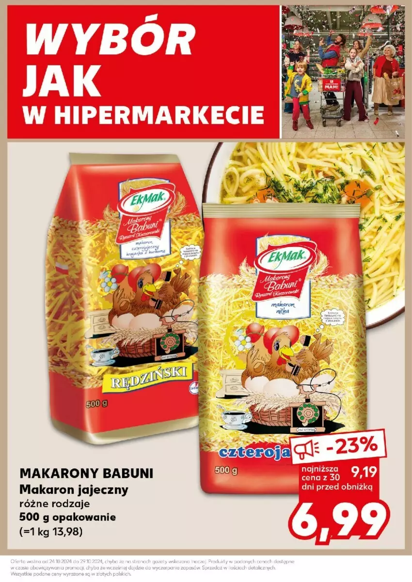 Gazetka promocyjna Kaufland - ważna 28.10 do 29.10.2024 - strona 18 - produkty: Babuni, Makaron