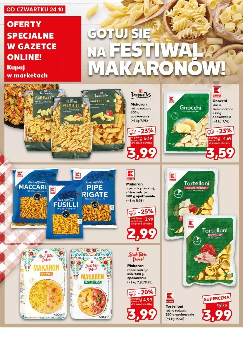 Gazetka promocyjna Kaufland - ważna 28.10 do 29.10.2024 - strona 19 - produkty: Gnocchi, Makaron, Tortelloni