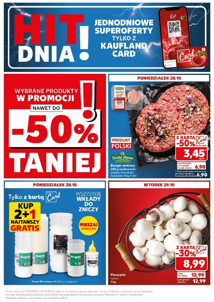 Gazetka promocyjna Kaufland - ważna 28.10 do 29.10.2024 - strona 9 - produkty: Burger, Znicz