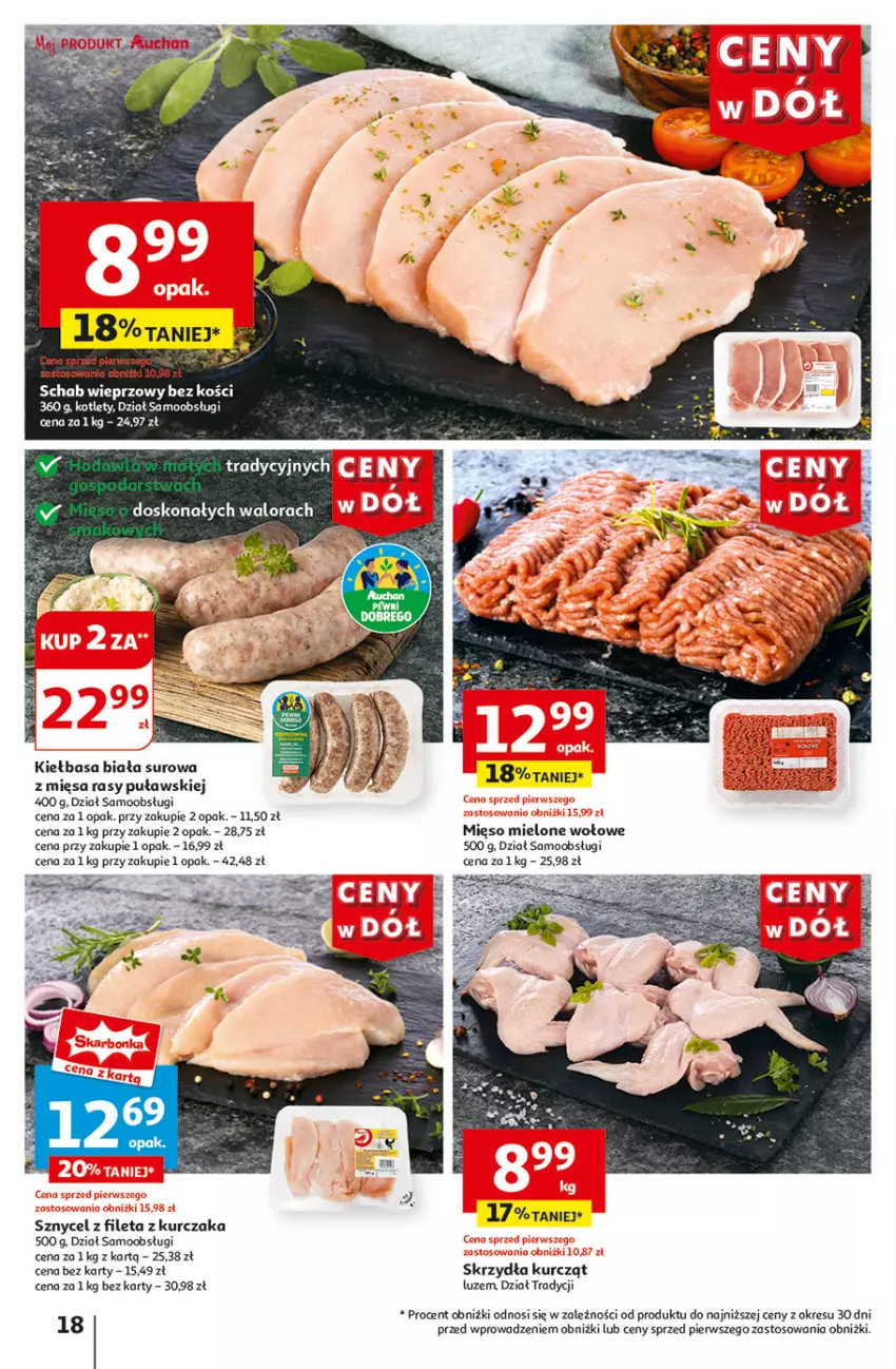 Gazetka promocyjna Auchan - Gazetka CENY W DÓŁ Hipermarket Auchan - ważna 13.06 do 19.06.2024 - strona 20 - produkty: Fa, Kurczak