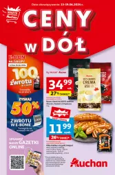 Gazetka promocyjna Auchan - Gazetka CENY W DÓŁ Hipermarket Auchan - Gazetka - ważna od 19.06 do 19.06.2024 - strona 1 - produkty: BIC, Kawa ziarnista, Pekpol, Kawa, Grill