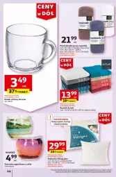 Gazetka promocyjna Auchan - Gazetka CENY W DÓŁ Hipermarket Auchan - Gazetka - ważna od 19.06 do 19.06.2024 - strona 52 - produkty: Prześcieradło, Ręcznik, Kubek, Poduszka