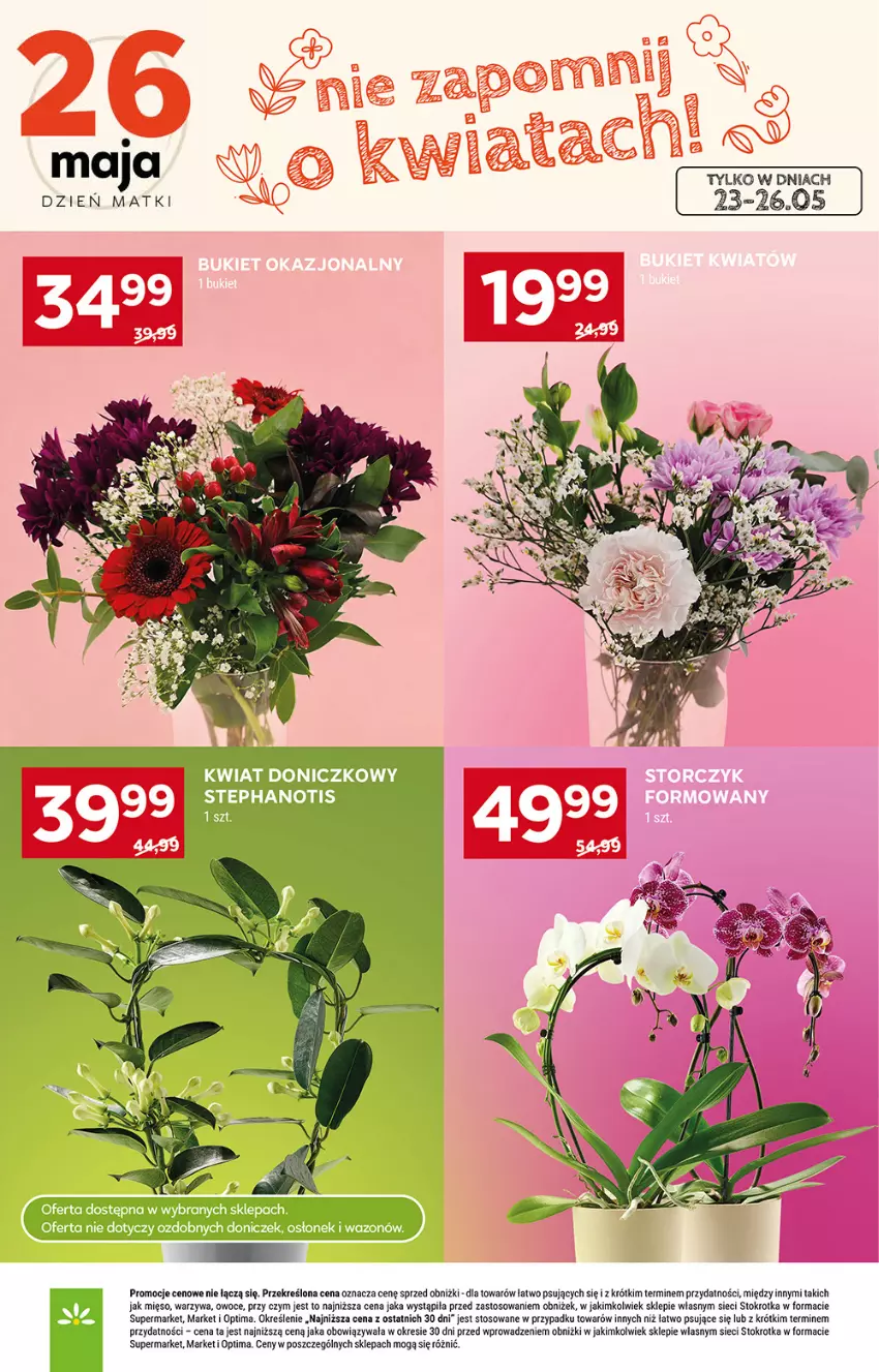 Gazetka promocyjna Stokrotka - Market - ważna 21.05 do 27.05.2026 - strona 10 - produkty: Mięso, Optima, Owoce, Warzywa, Wazon