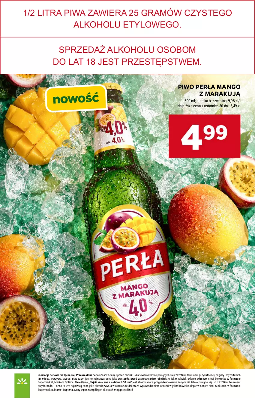 Gazetka promocyjna Stokrotka - Market - ważna 21.05 do 27.05.2026 - strona 35 - produkty: Gra, Mango, Mięso, Optima, Owoce, Perła, Piwa, Piwo, Warzywa