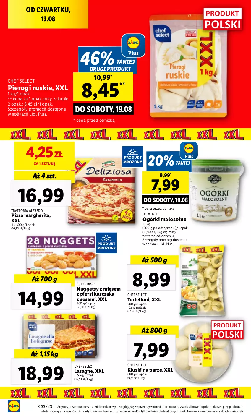 Gazetka promocyjna Lidl - GAZETKA - ważna 17.08 do 19.08.2023 - strona 24 - produkty: Kluski na parze, Lasagne, Pierogi, Tortelloni