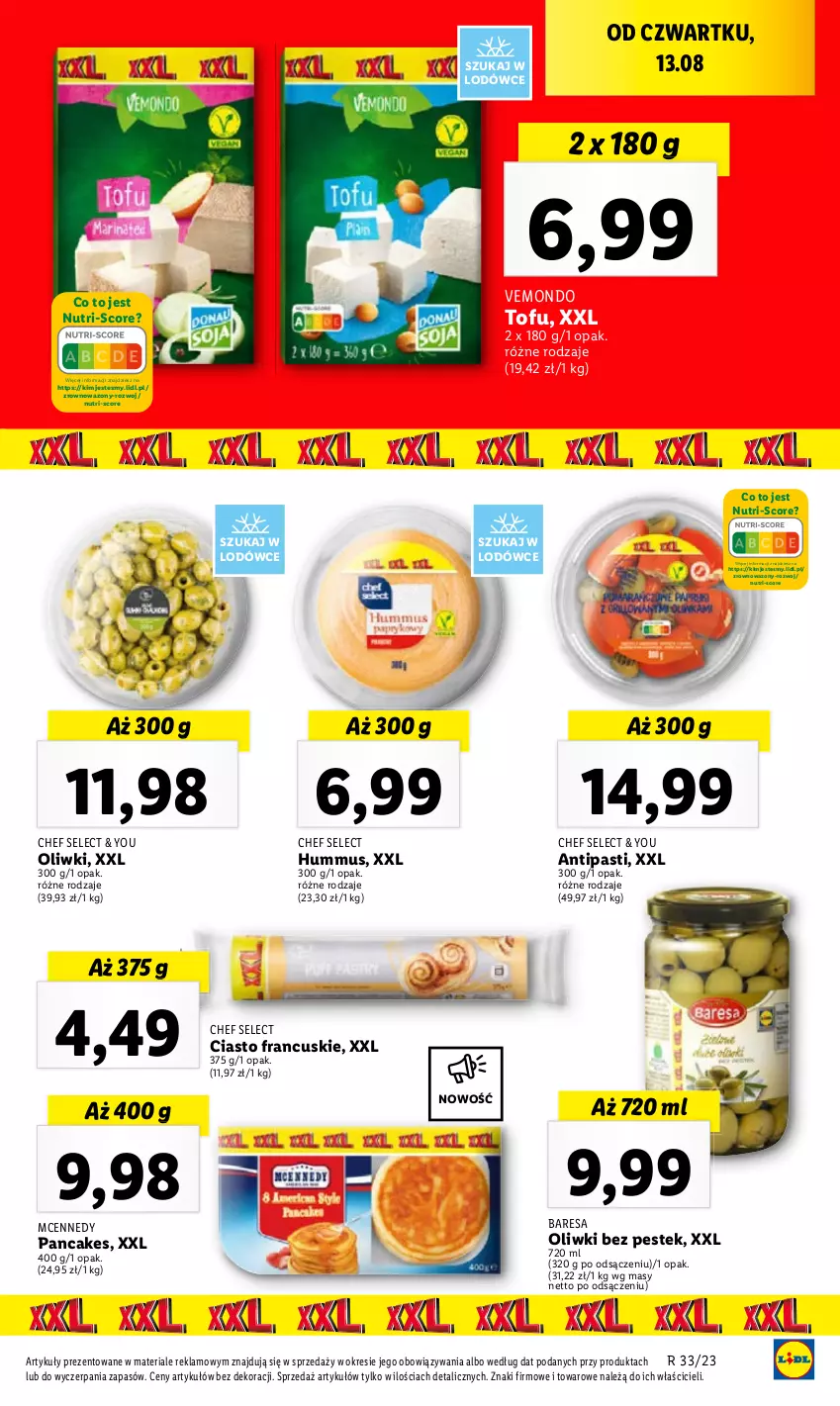 Gazetka promocyjna Lidl - GAZETKA - ważna 17.08 do 19.08.2023 - strona 25 - produkty: Hummus, Mus, Oliwki, Stek, Tofu