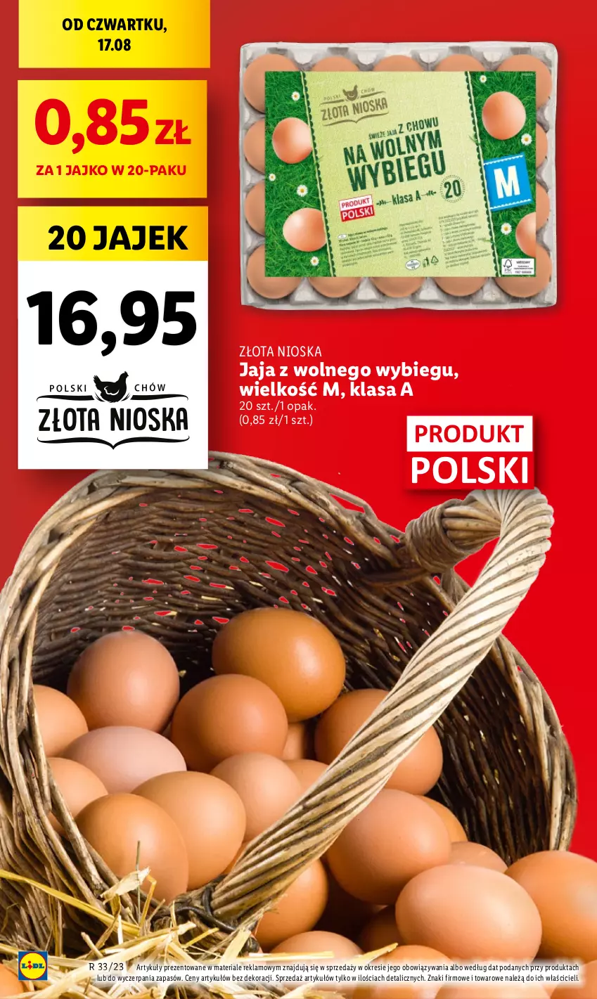 Gazetka promocyjna Lidl - GAZETKA - ważna 17.08 do 19.08.2023 - strona 8 - produkty: Jaja, Jaja z wolnego wybiegu