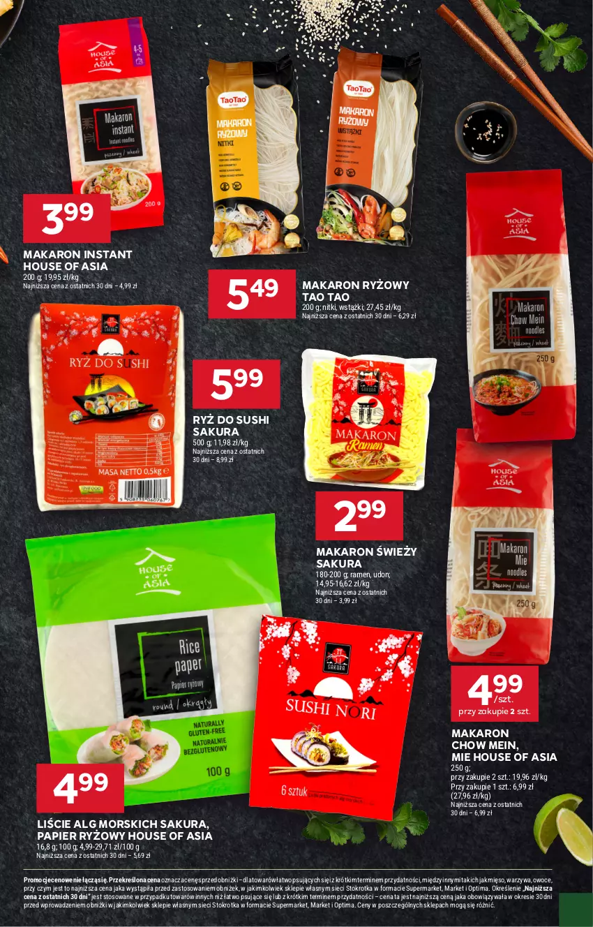 Gazetka promocyjna Stokrotka - Supermarket - ważna 03.09 do 09.09.2026 - strona 35 - produkty: House of Asia, LG, Makaron, Makaron ryżowy, Mięso, Optima, Owoce, Papier, Papier ryżowy, Ryż, Ryż do sushi, Sushi, Warzywa