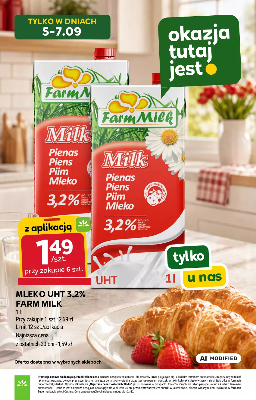 Gazetka promocyjna Stokrotka - Supermarket - ważna 03.09 do 09.09.2026 - strona 6 - produkty: Fa, Farm Milk, Mleko