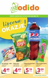 Gazetka promocyjna Odido - Lipcowe okazje! - Gazetka - ważna od 14.07 do 14.07.2022 - strona 1 - produkty: Ser, Zott, Zottarella, Kaktus, Chipsy, Lody, Pepsi, Napój gazowany, Lay’s, Napój
