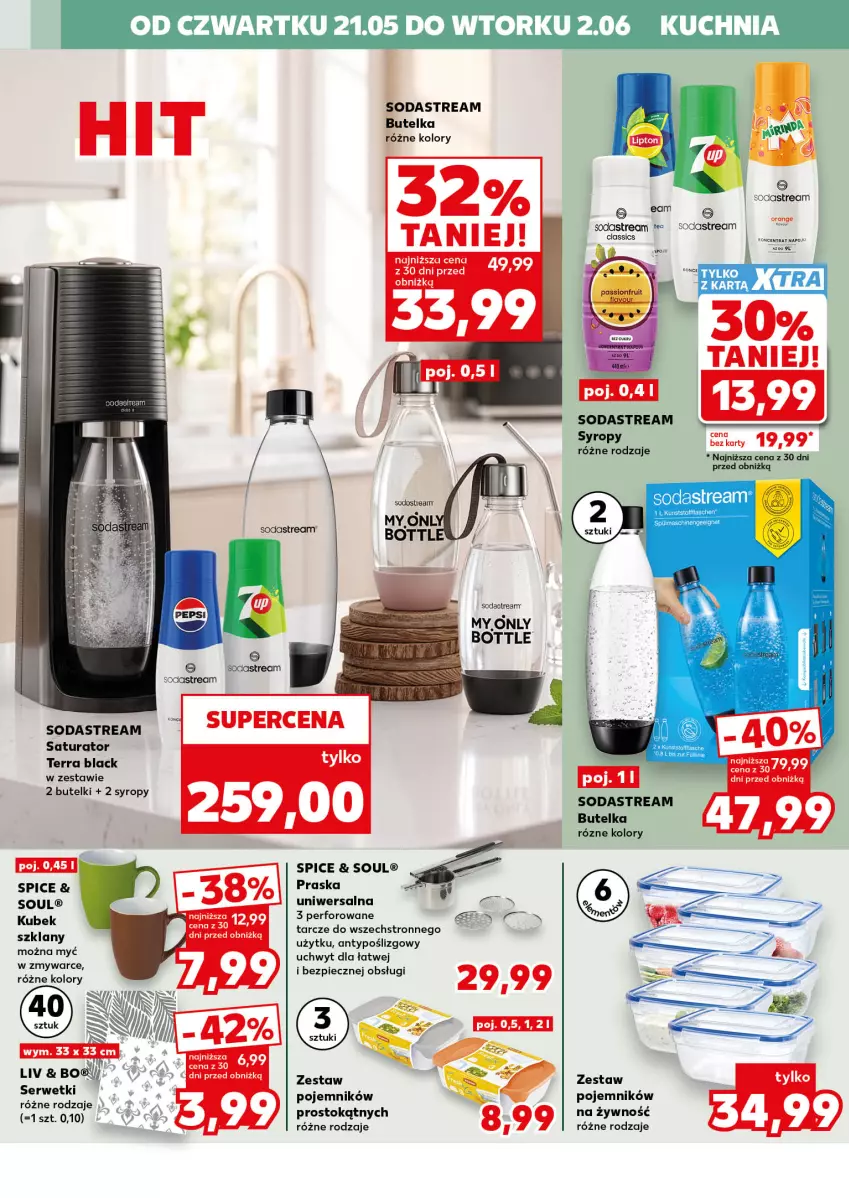 Gazetka promocyjna Kaufland - Kaufland - ważna 21.05 do 02.06.2026 - strona 10 - produkty: Kubek, Kuchnia, Lack, Piec, Pojemnik, Praska, Ser, Serwetki, Syrop, Syropy