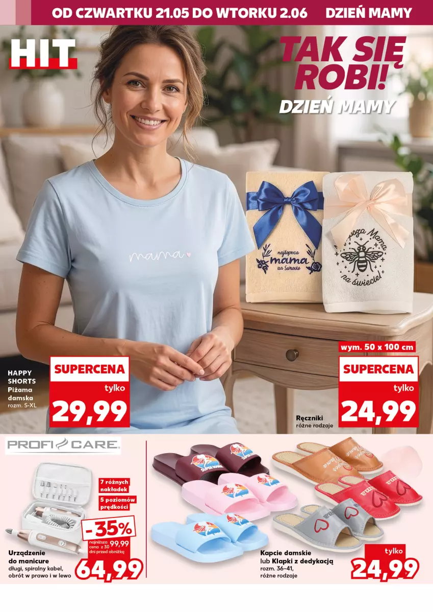 Gazetka promocyjna Kaufland - Kaufland - ważna 21.05 do 02.06.2026 - strona 4 - produkty: Kapcie, Klapki, Piżama, Ręcznik