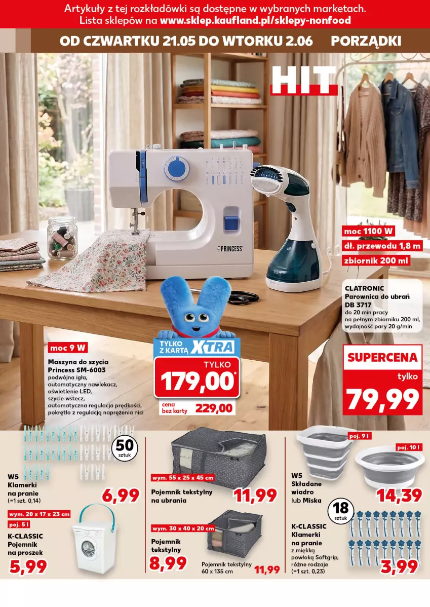 Gazetka promocyjna Kaufland - Kaufland - ważna 21.05 do 02.06.2026 - strona 8 - produkty: Parownica, Pojemnik, Por, Szyna, Ubrania, Wiadro