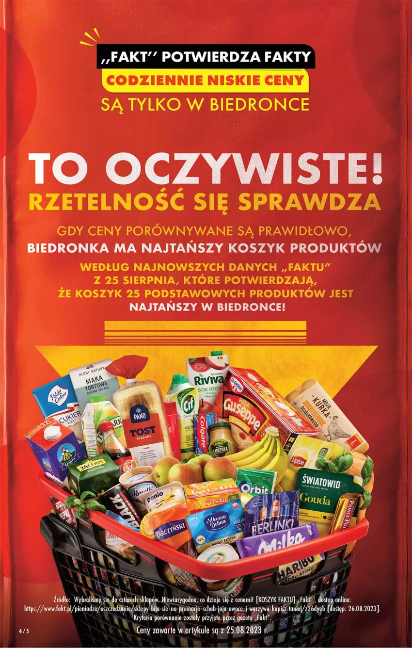 Gazetka promocyjna Biedronka - Od czwartku - ważna 31.08 do 06.09.2023 - strona 4 - produkty: Fa, Kosz, Por