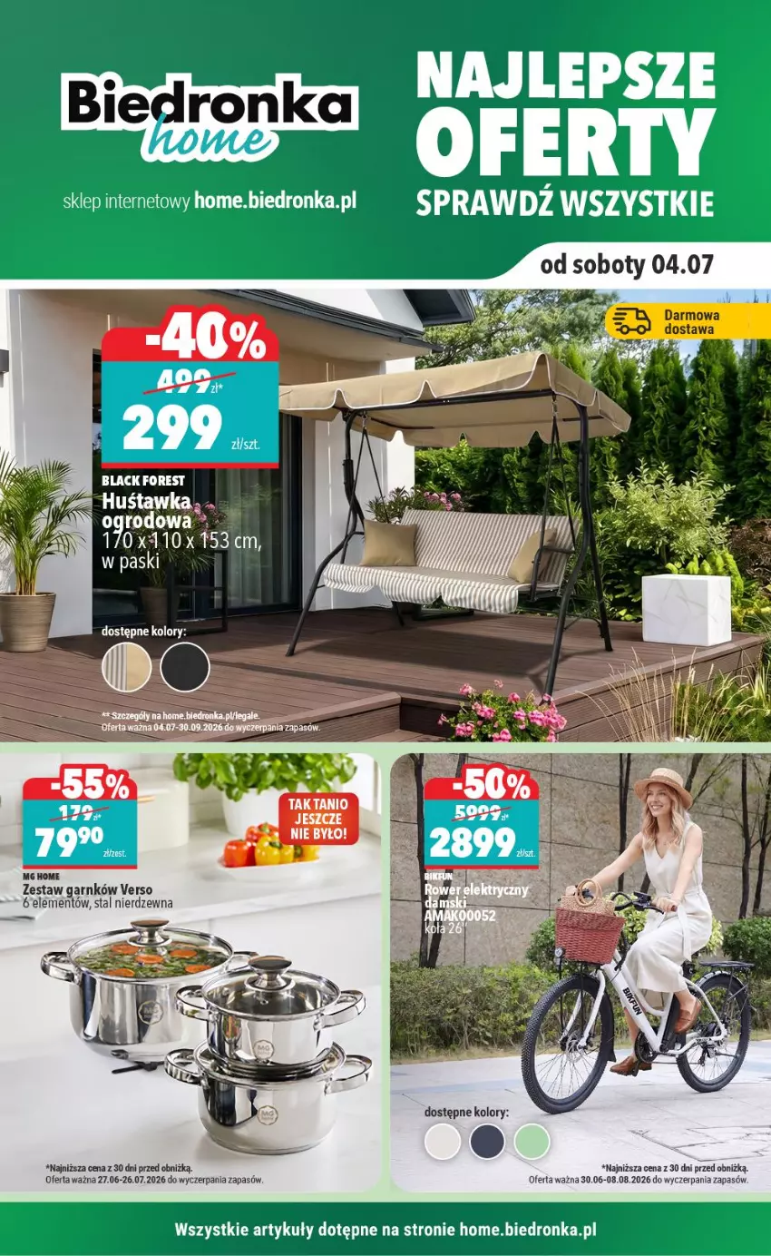 Gazetka promocyjna Biedronka - Biedronka Home - ważna 27.06 do 26.07.2026 - strona 1 - produkty: Huśtawka, Lack, LG