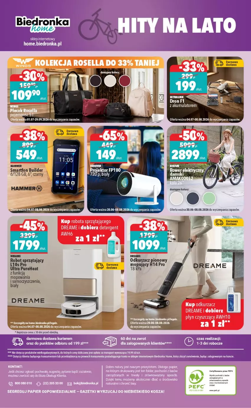 Gazetka promocyjna Biedronka - Biedronka Home - ważna 27.06 do 26.07.2026 - strona 6 - produkty: Fa, Mop, Odkurzacz, Pur, Robot, Smartfon