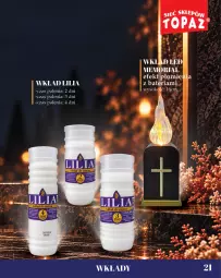Gazetka promocyjna Topaz - Gazetka - Gazetka - ważna od 02.11 do 02.11.2026 - strona 21 - produkty: Sok, Znicz, Bateria