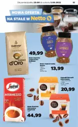 Gazetka promocyjna Netto - Artykuły spożywcze - Gazetka - ważna od 03.09 do 03.09.2022 - strona 15 - produkty: Nescafé, Kawa rozpuszczalna, Kawa ziarnista, Dallmayr, Chia, Kawa, Dolce Gusto, Segafredo
