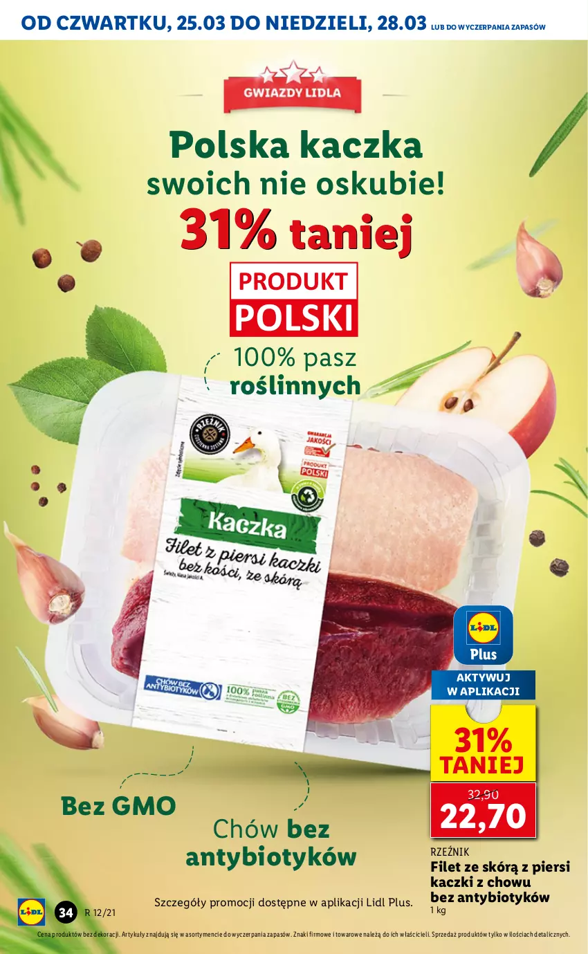 Gazetka promocyjna Lidl - GAZETKA - ważna 25.03 do 28.03.2021 - strona 34 - produkty: Kaczka