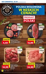Gazetka promocyjna Lidl - GAZETKA - Gazetka - ważna od 28.03 do 28.03.2021 - strona 10 - produkty: Piec, Hamburger, Stek, Burger, Wołowina, Rostbef, Mięso