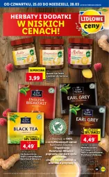 Gazetka promocyjna Lidl - GAZETKA - Gazetka - ważna od 28.03 do 28.03.2021 - strona 39 - produkty: Torebka, Earl Grey, Sok, Herbata czarna, Lack, Rolnik, Owoce, Herbata, Imbir, Fa
