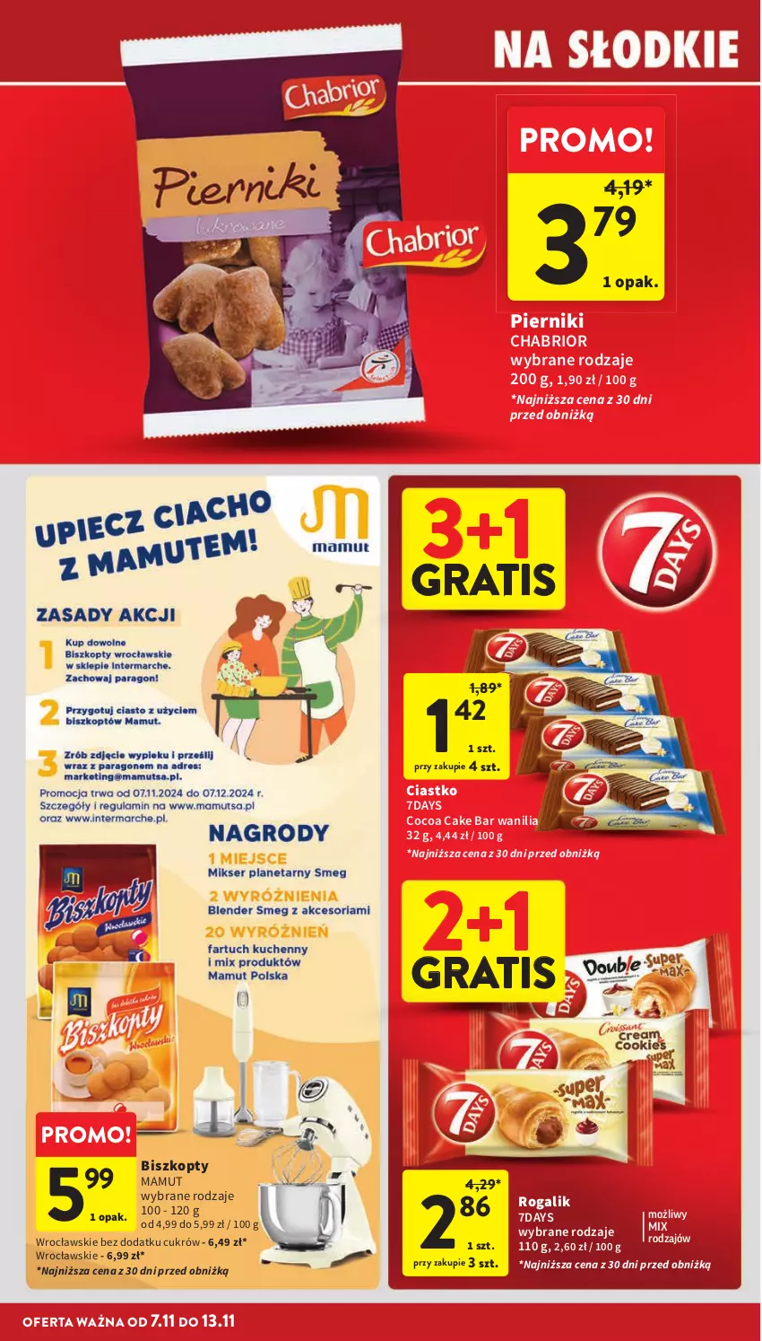 Gazetka promocyjna Intermarche - ważna 07.11 do 13.11.2024 - strona 22 - produkty: Biszkopty, Chabrior, Gra, Piernik, Rogal