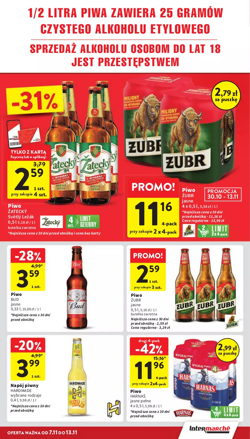 Gazetka promocyjna Intermarche - ważna 07.11 do 13.11.2024 - strona 31 - produkty: Gra, Harnaś, Napój, Piwa, Piwo