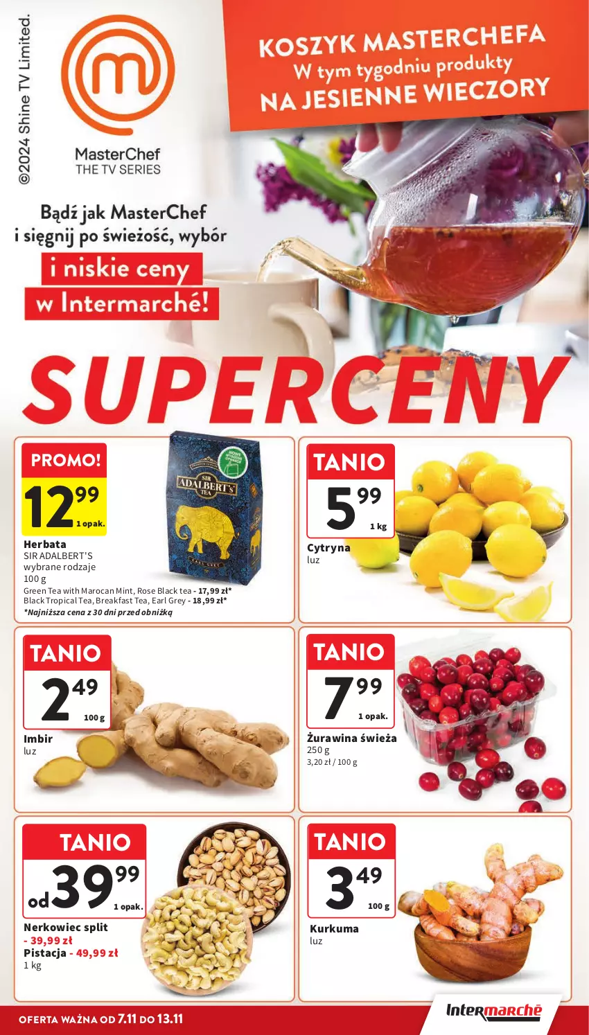 Gazetka promocyjna Intermarche - ważna 07.11 do 13.11.2024 - strona 41 - produkty: Earl Grey, Fa, Herbata, Imbir, Kurkuma, Lack, Tropical