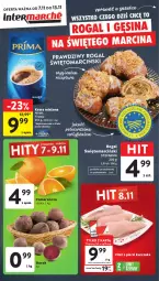 Gazetka promocyjna Intermarche - Gazetka - ważna od 13.11 do 13.11.2024 - strona 1 - produkty: Kurczak, Filet z piersi kurczaka, Kawa mielona, Kawa, Siatka, Rogal, Prima, Fa