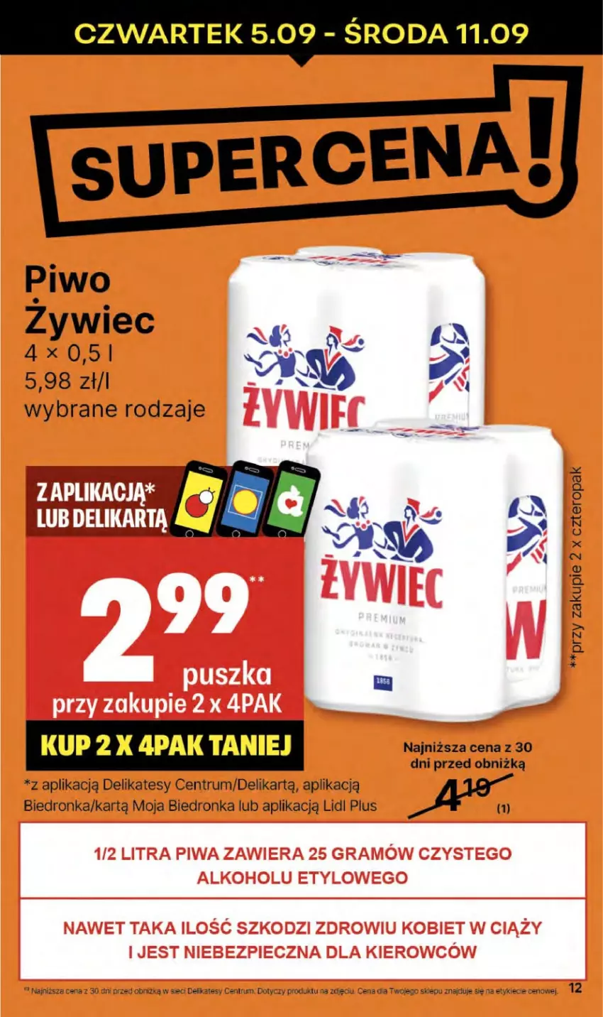 Gazetka promocyjna Delikatesy Centrum - NOWA GAZETKA Delikatesy Centrum od 5 września! 5-11.09.2024 - ważna 05.09 do 11.09.2024 - strona 12 - produkty: Piwo, Rum