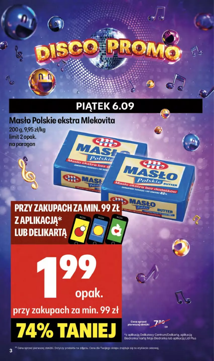 Gazetka promocyjna Delikatesy Centrum - NOWA GAZETKA Delikatesy Centrum od 5 września! 5-11.09.2024 - ważna 05.09 do 11.09.2024 - strona 3 - produkty: Masło, Mleko, Mlekovita, Rum